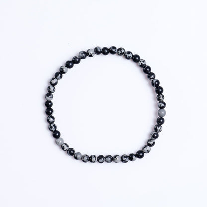 Nicedony Natural Snow Flake Agate Healing Energy Bracelet - View 6