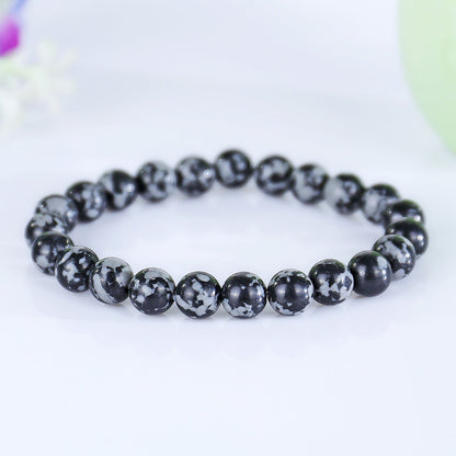 Nicedony Natural Snow Flake Agate Healing Energy Bracelet - View 7
