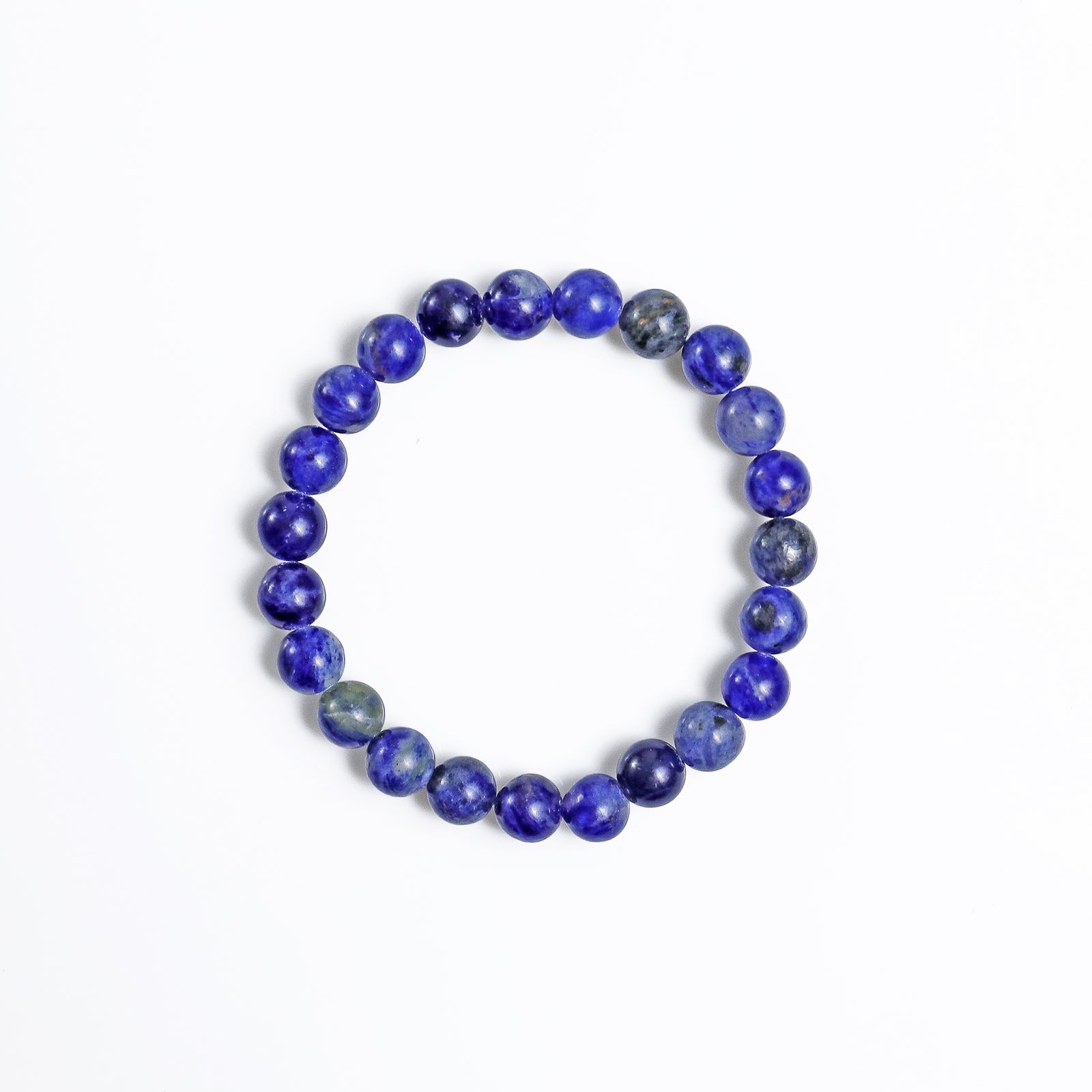Nicedony Natural Sodalite Healing Energy Bracelet - 8mm