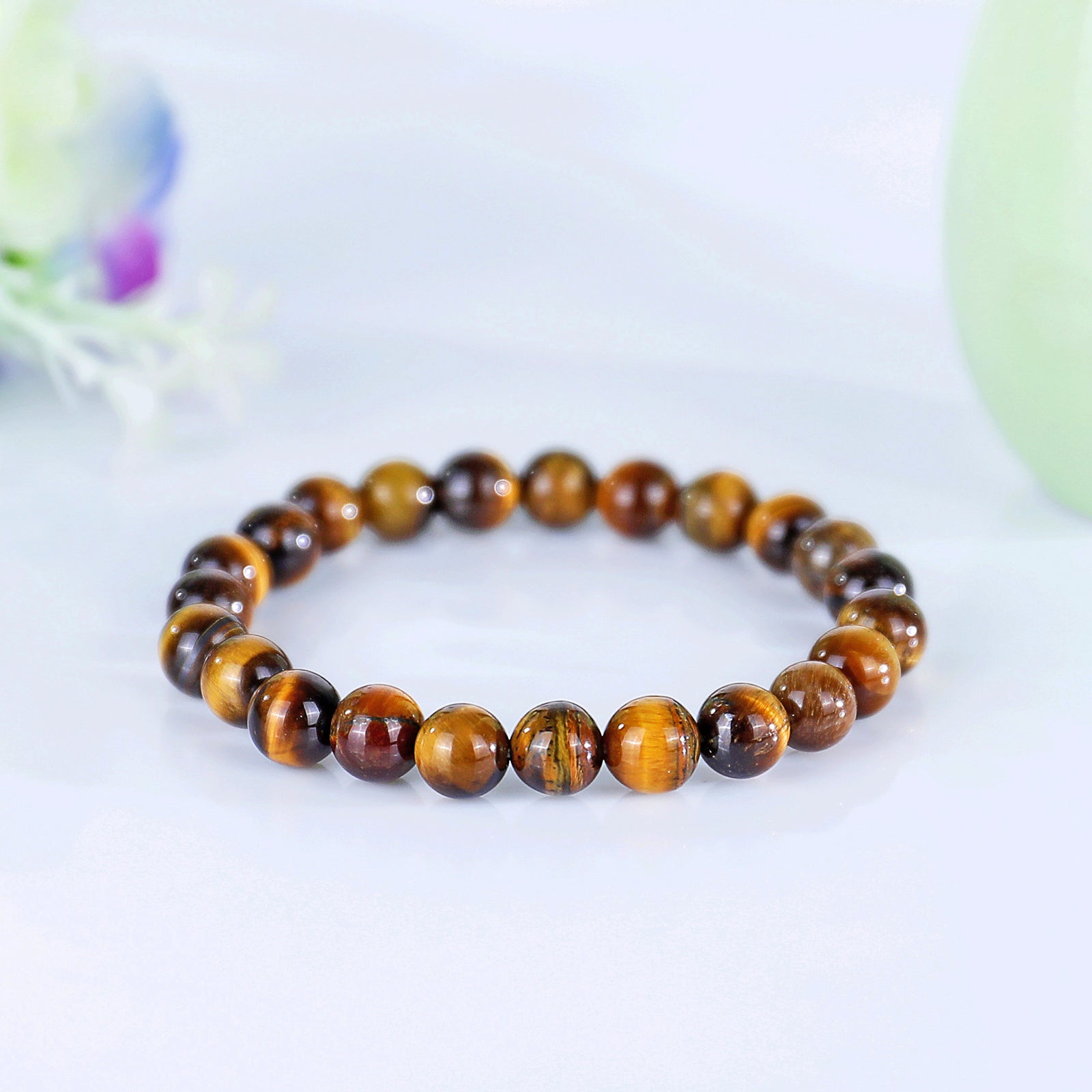 Nicedony Natural Tiger Iron Eye Healing Energy Bracelet - View 4