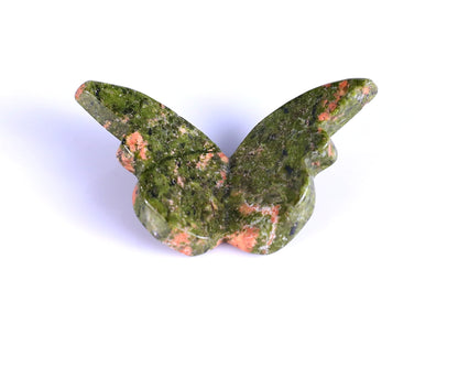 Nicedony Natural Unakite Hand Carved Crystal Butterfly Set (4pcs) - View 3