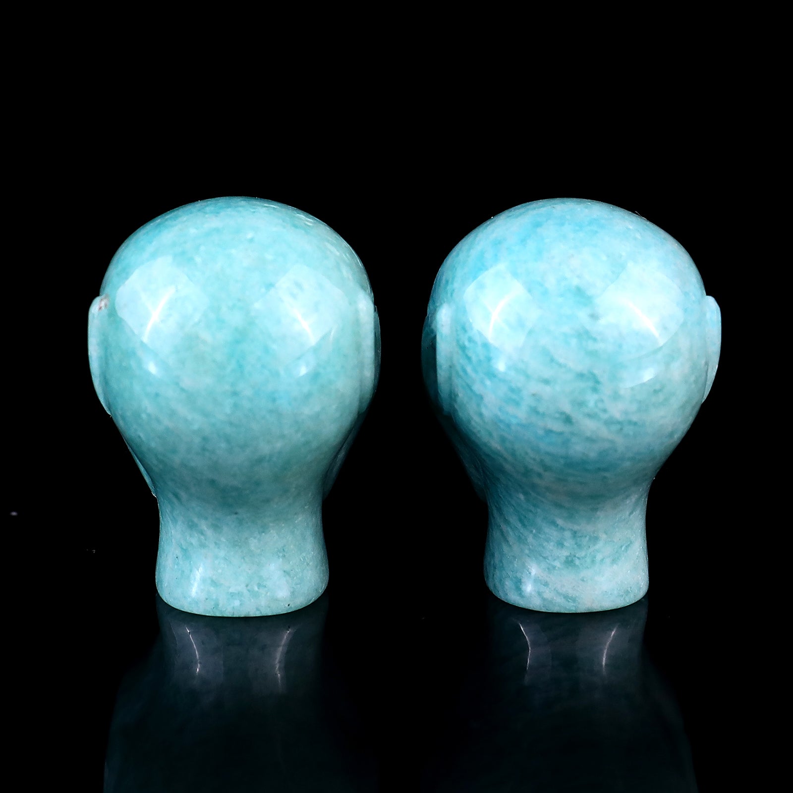Nicedony Nice 1.5" Amazonite Hand Carved Crystal Elf Alien Sculpture - View 7