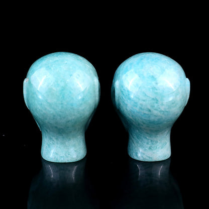 Nicedony Nice 1.5" Amazonite Hand Carved Crystal Elf Alien Sculpture - View 7