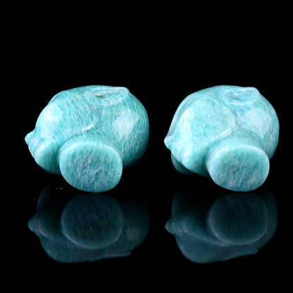 Nicedony Nice 1.5" Amazonite Hand Carved Crystal Elf Alien Sculpture - View 8