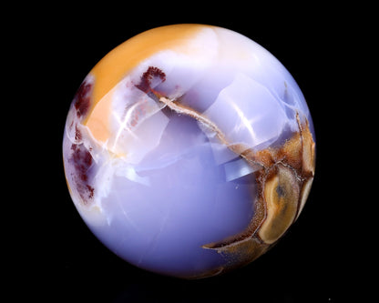 Nicedony Nice 85mm Blue Chalcedony Hand Carved Crystal Sphere - View 7