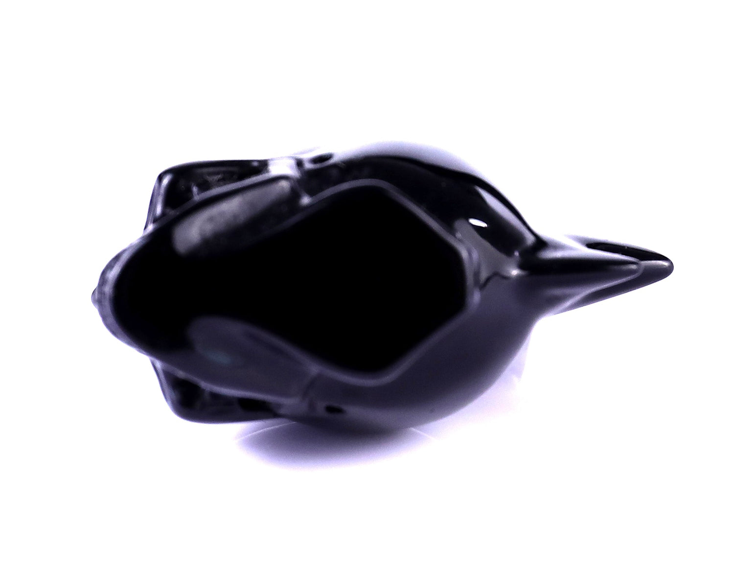 Nicedony 2.7" Black Obsidian Hand Carved Crystal Punk Skull Sculpture (SKU: 5100136) - Photo 9
