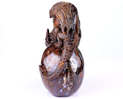 Nicedony Unique 7.0" Opal Hand Carved Crystal Realistic Skull Sculpture - View 5
