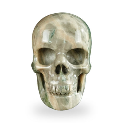 Nine Dragon Jade crystal skull 2.2" SKH20HA01 hand carved gemstone