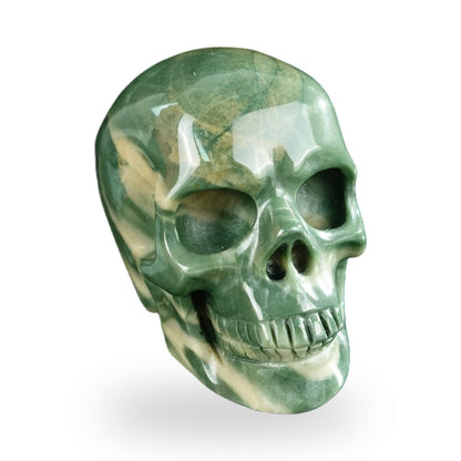 Nine Dragon Jade crystal skull 2.2" SKH20HA03 photo 2