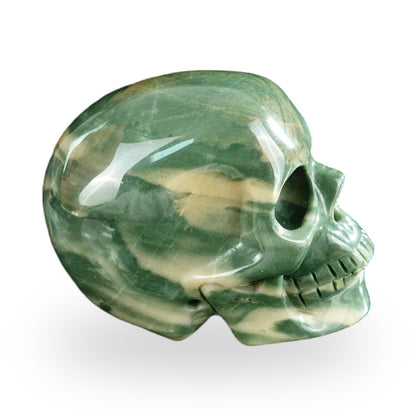 Nine Dragon Jade crystal skull 2.2" SKH20HA03 photo 5