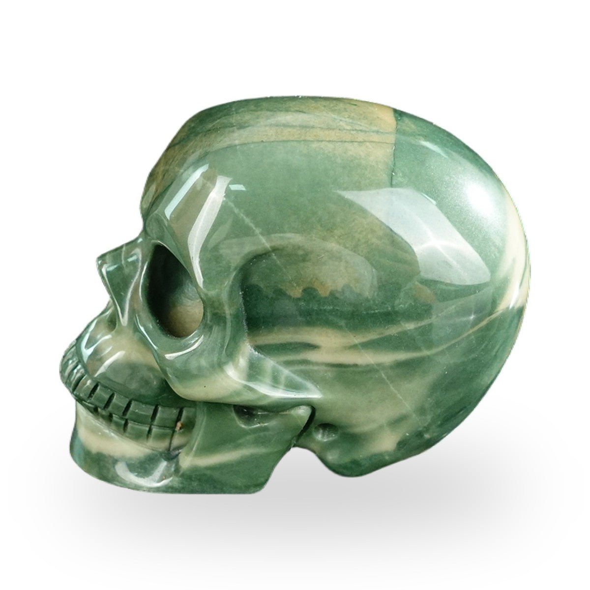 Nine Dragon Jade crystal skull 2.2" SKH20HA03 photo 6