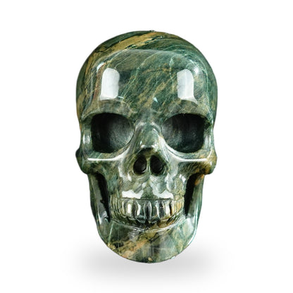 Nine Dragon Jade crystal skull 2.2" SKH20HA04 photo 1