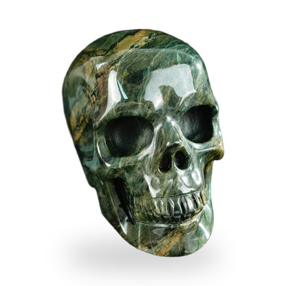 Nine Dragon Jade crystal skull 2.2" SKH20HA04 photo 2