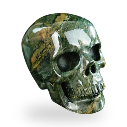 Nine Dragon Jade crystal skull 2.2" SKH20HA04 photo 3