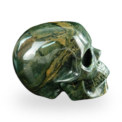 Nine Dragon Jade crystal skull 2.2" SKH20HA04 photo 5