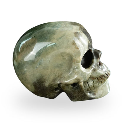 Nine Dragon Jade crystal skull 2.2" SKH20HA05 photo 4