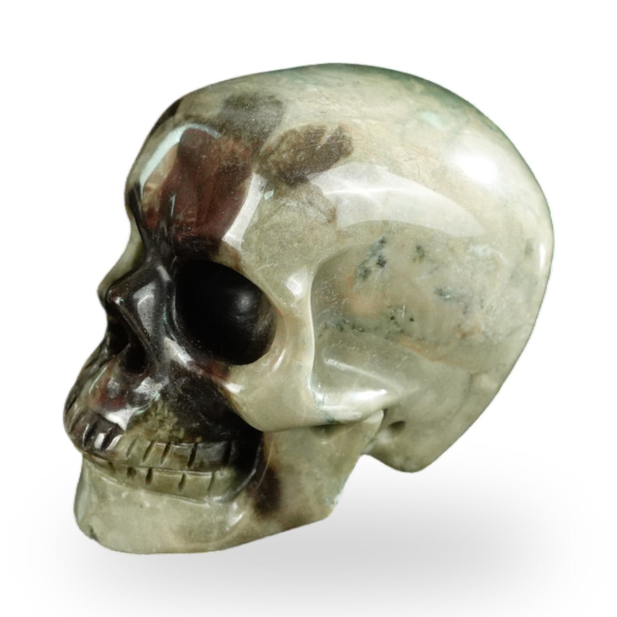 Nine Dragon Jade crystal skull 2.2" SKH20HA05 photo 7