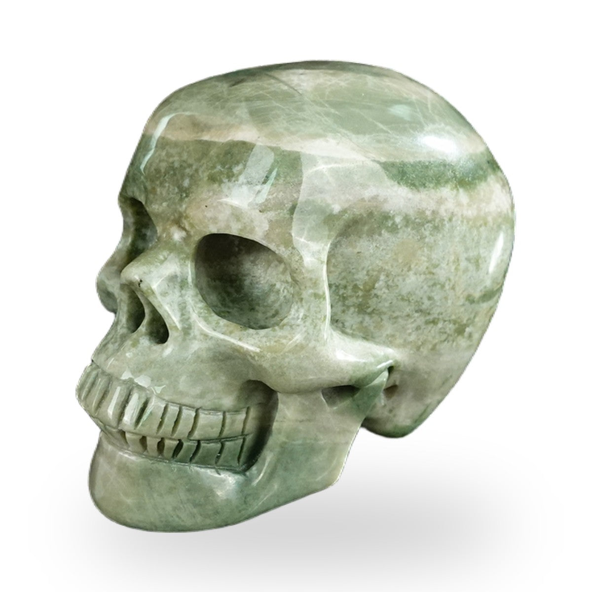 Nine Dragon Jade crystal skull 2.2" SKH20HA06 photo 7