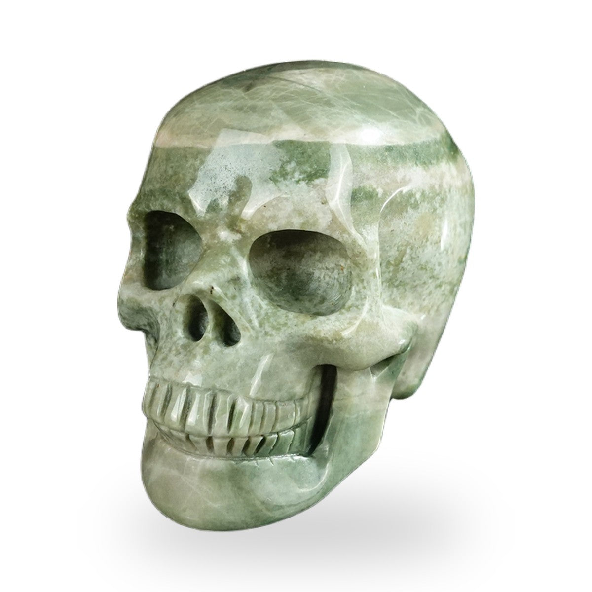 Nine Dragon Jade crystal skull 2.2" SKH20HA06 photo 8