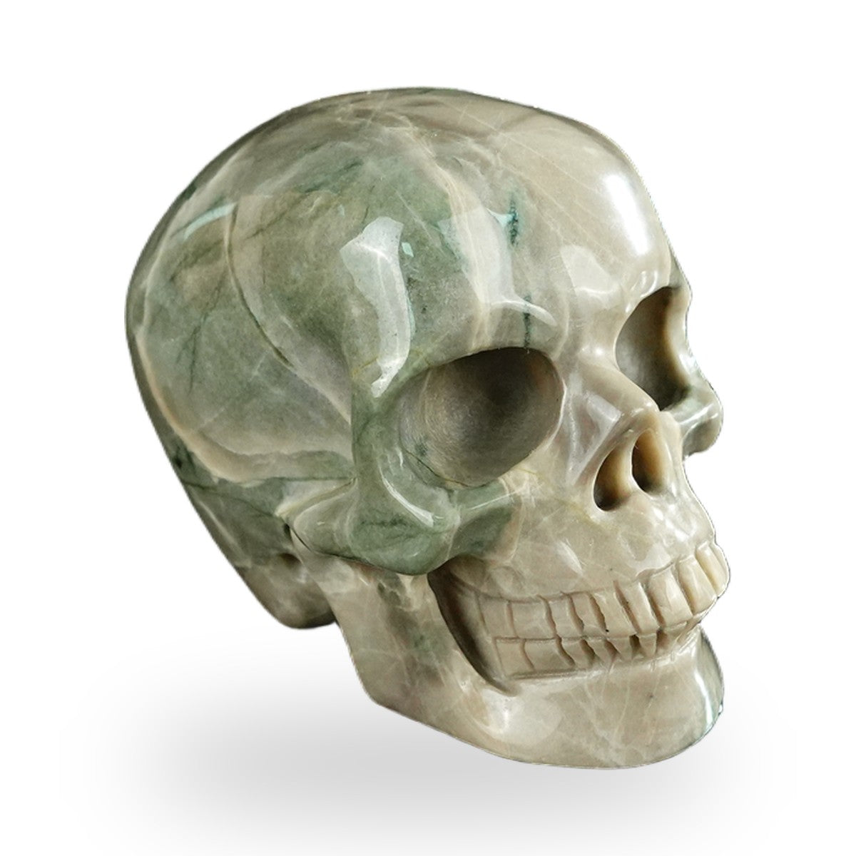 Nine Dragon Jade crystal skull 2.2" SKH20HA07 photo 3