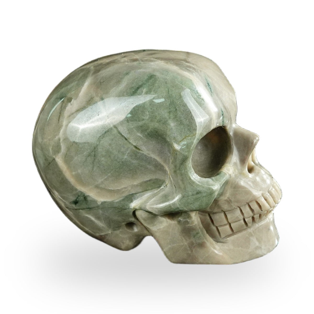 Nine Dragon Jade crystal skull 2.2" SKH20HA07 photo 4