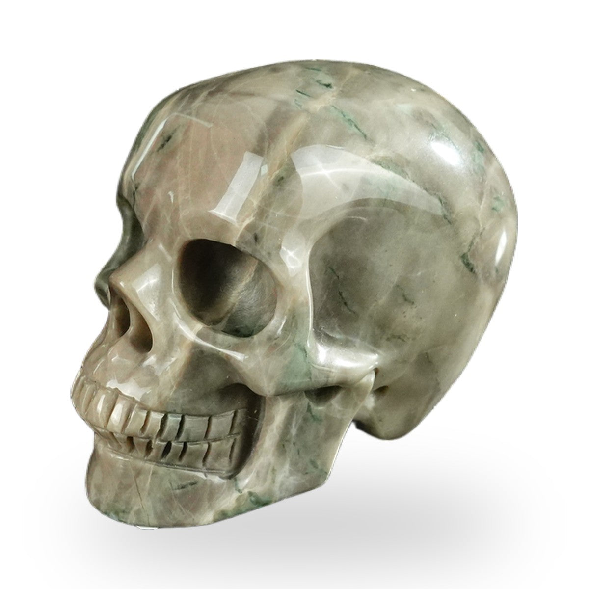 Nine Dragon Jade crystal skull 2.2" SKH20HA07 photo 7