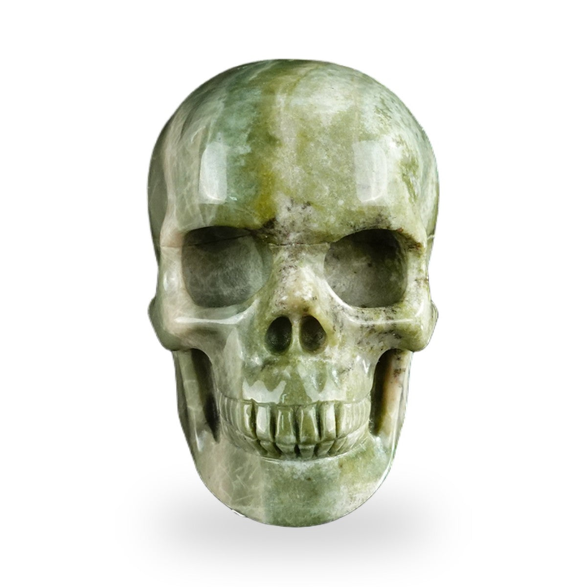 Nine Dragon Jade crystal skull 2.2" SKH20HA08 photo 1
