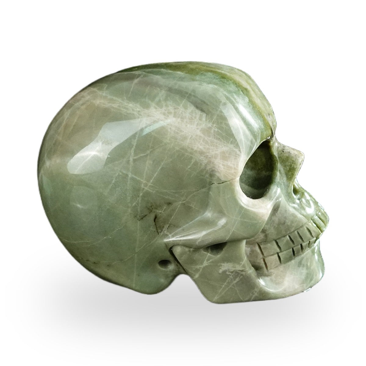 Nine Dragon Jade crystal skull 2.2" SKH20HA08 photo 4
