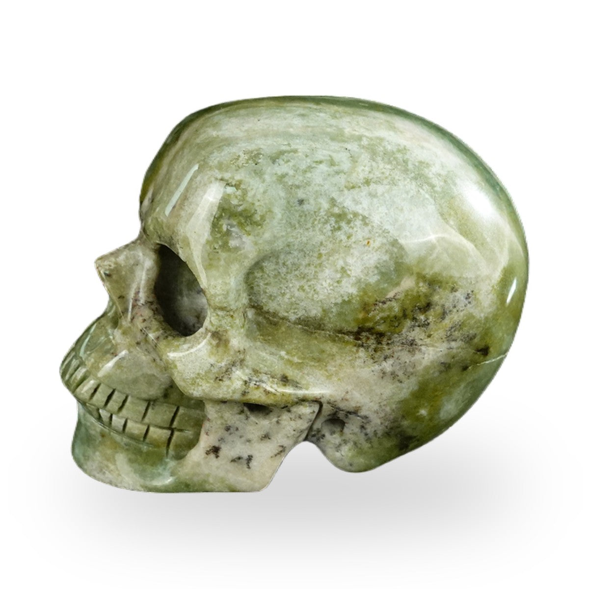 Nine Dragon Jade crystal skull 2.2" SKH20HA08 photo 6