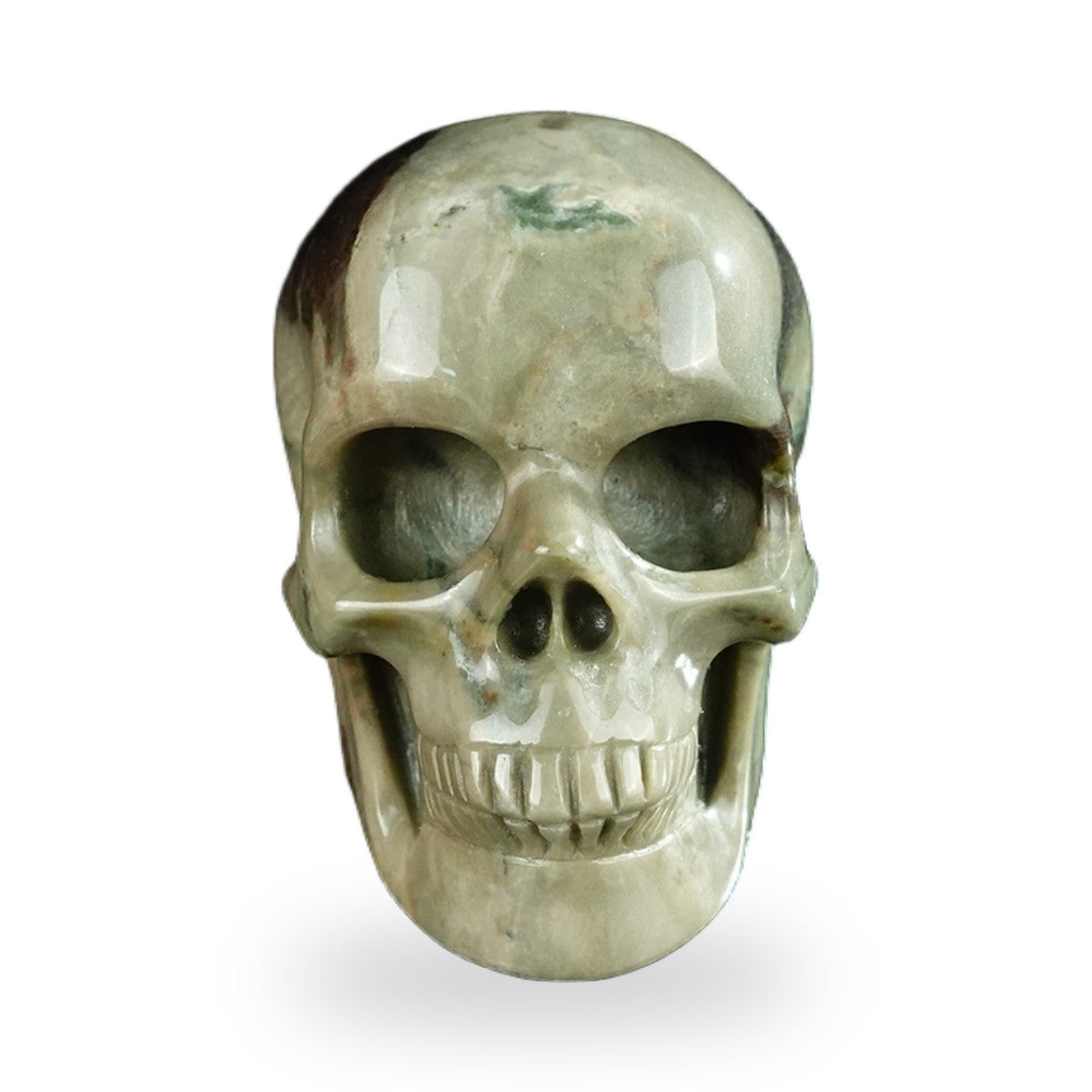 Nine Dragon Jade crystal skull 2.2" SKH20HA09 photo 1