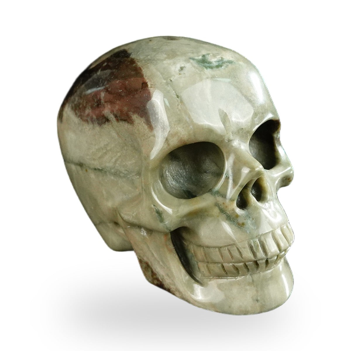 Nine Dragon Jade crystal skull 2.2" SKH20HA09 photo 3