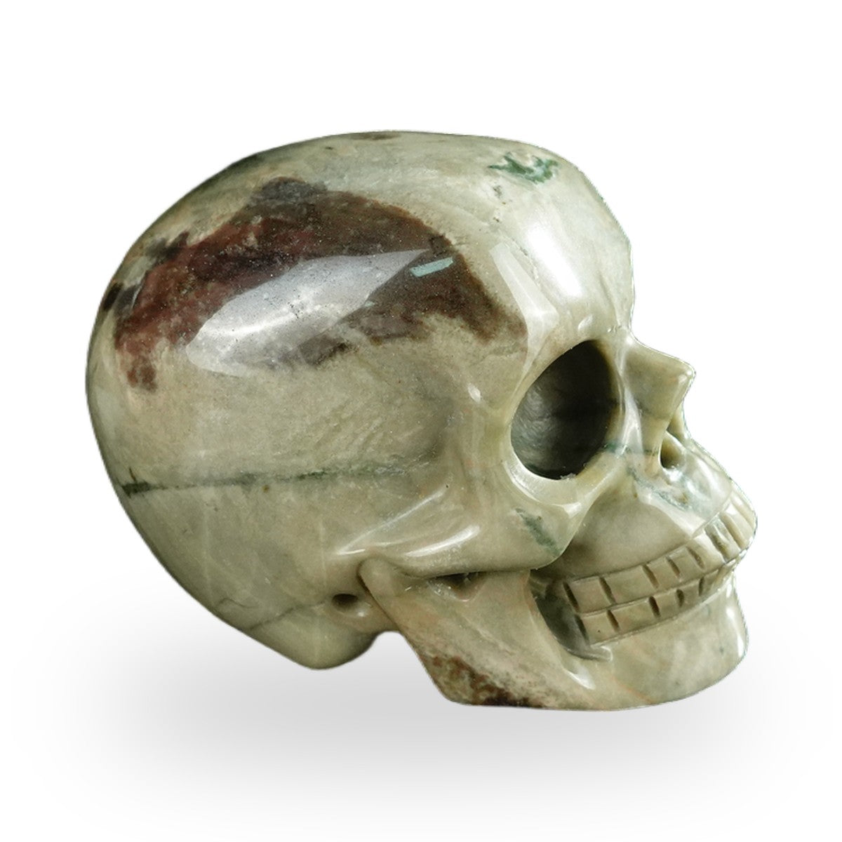 Nine Dragon Jade crystal skull 2.2" SKH20HA09 photo 4