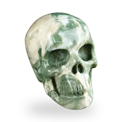 Nine Dragon Jade crystal skull 2.2" SKH20HA10 photo 2