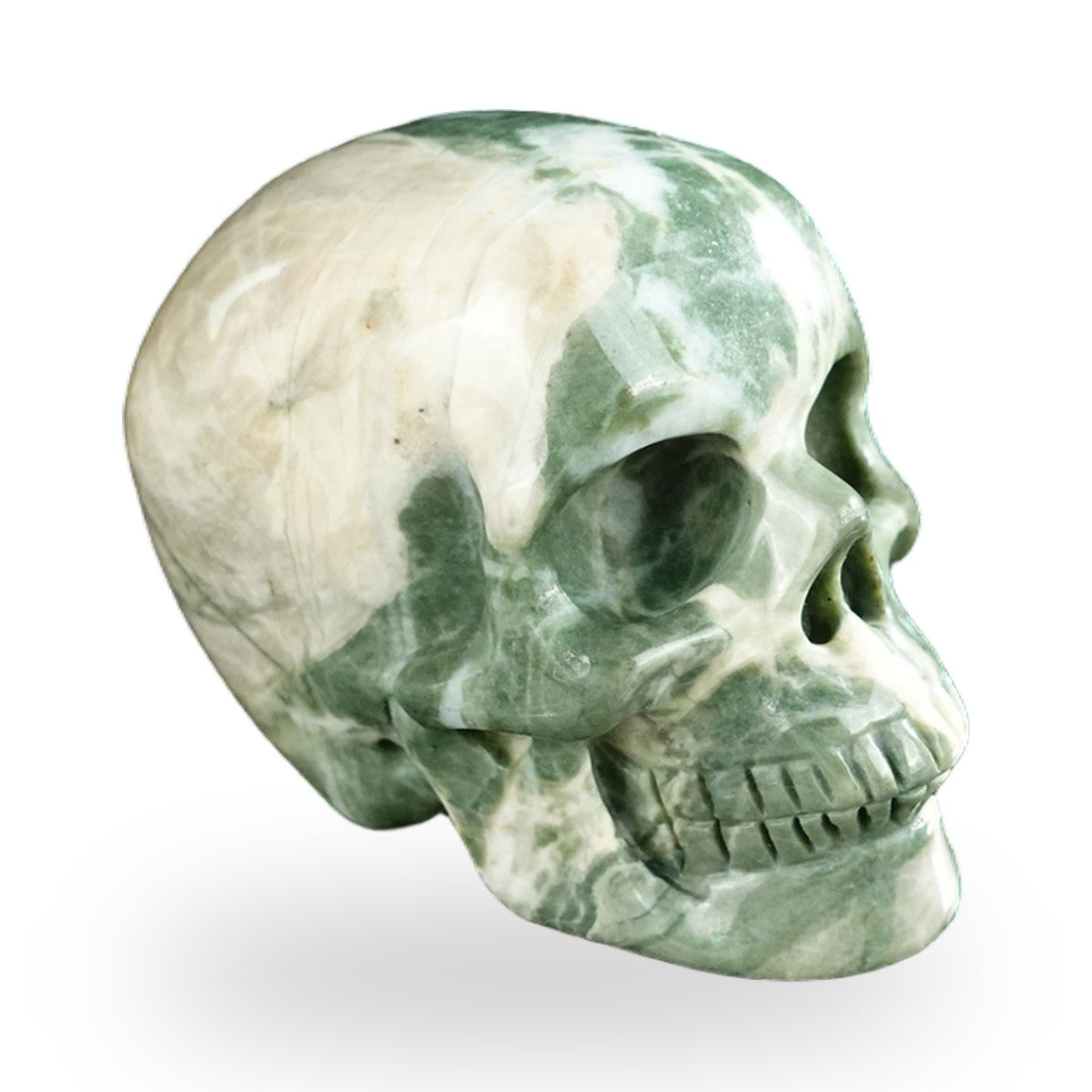 Nine Dragon Jade crystal skull 2.2" SKH20HA10 photo 3