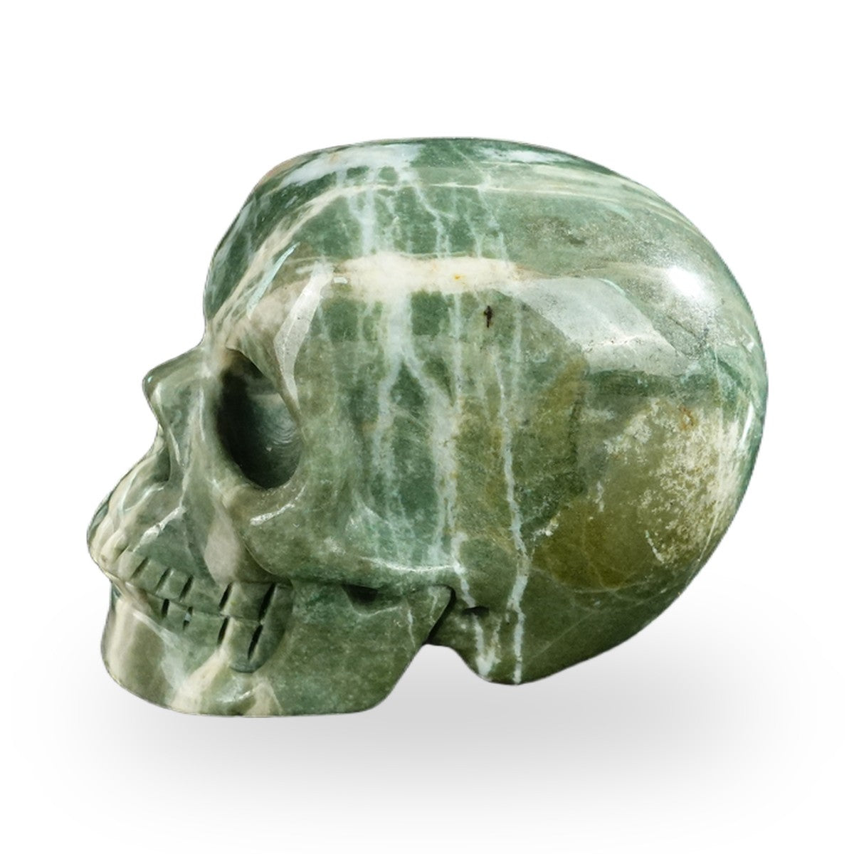 Nine Dragon Jade crystal skull 2.2" SKH20HA10 photo 6