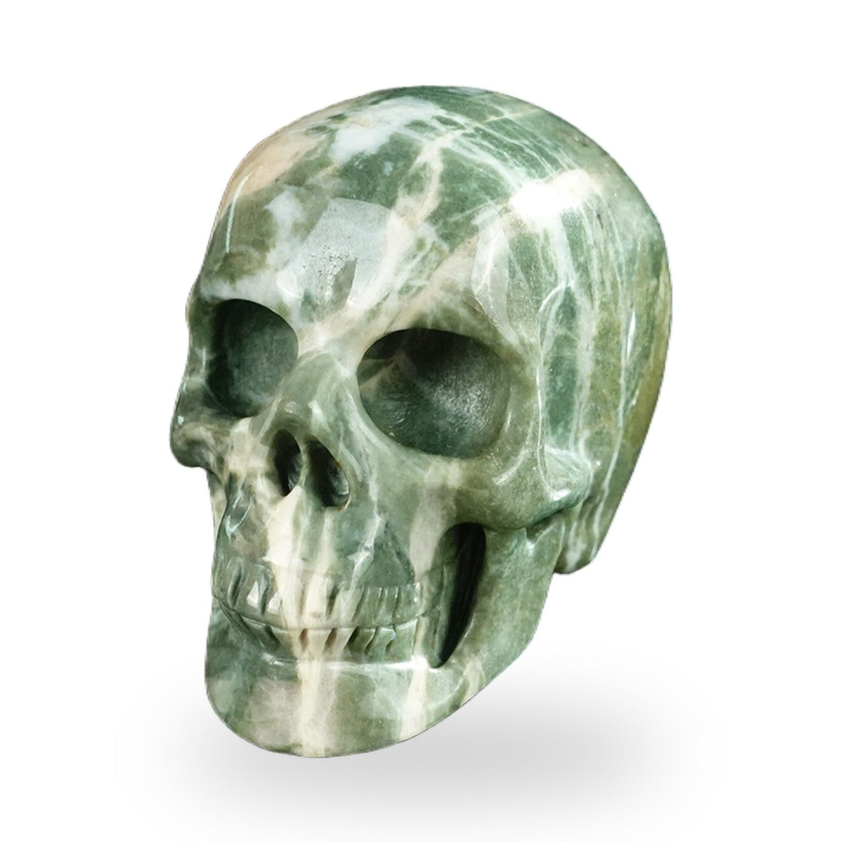 Nine Dragon Jade crystal skull 2.2" SKH20HA10 photo 8