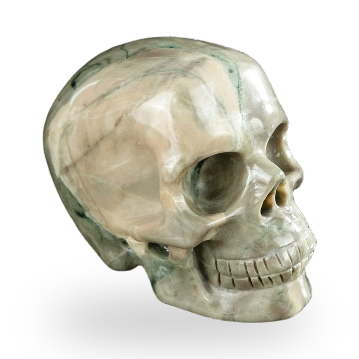 Nine Dragon Jade crystal skull 2.2" SKH20HA11 photo 3