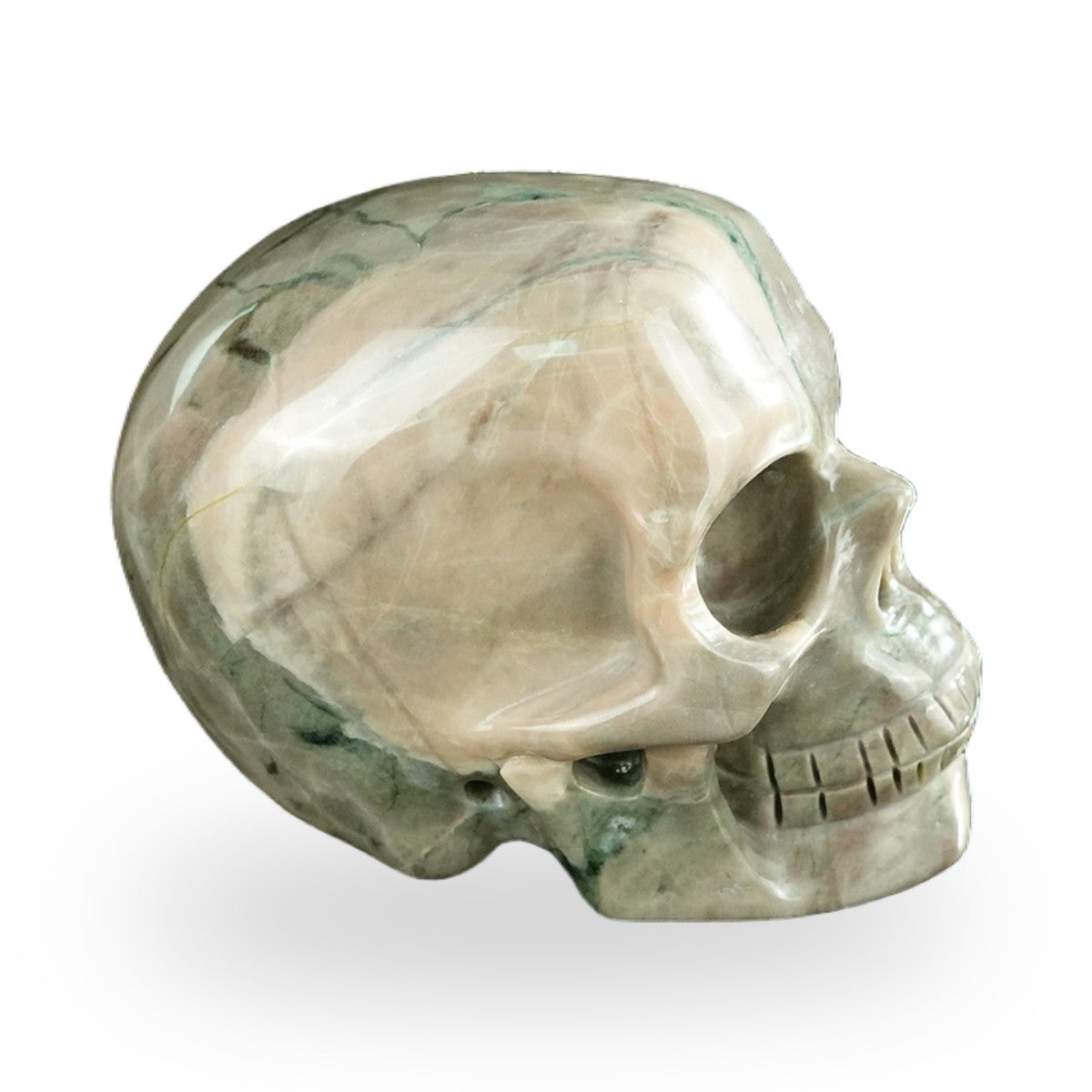 Nine Dragon Jade crystal skull 2.2" SKH20HA11 photo 4