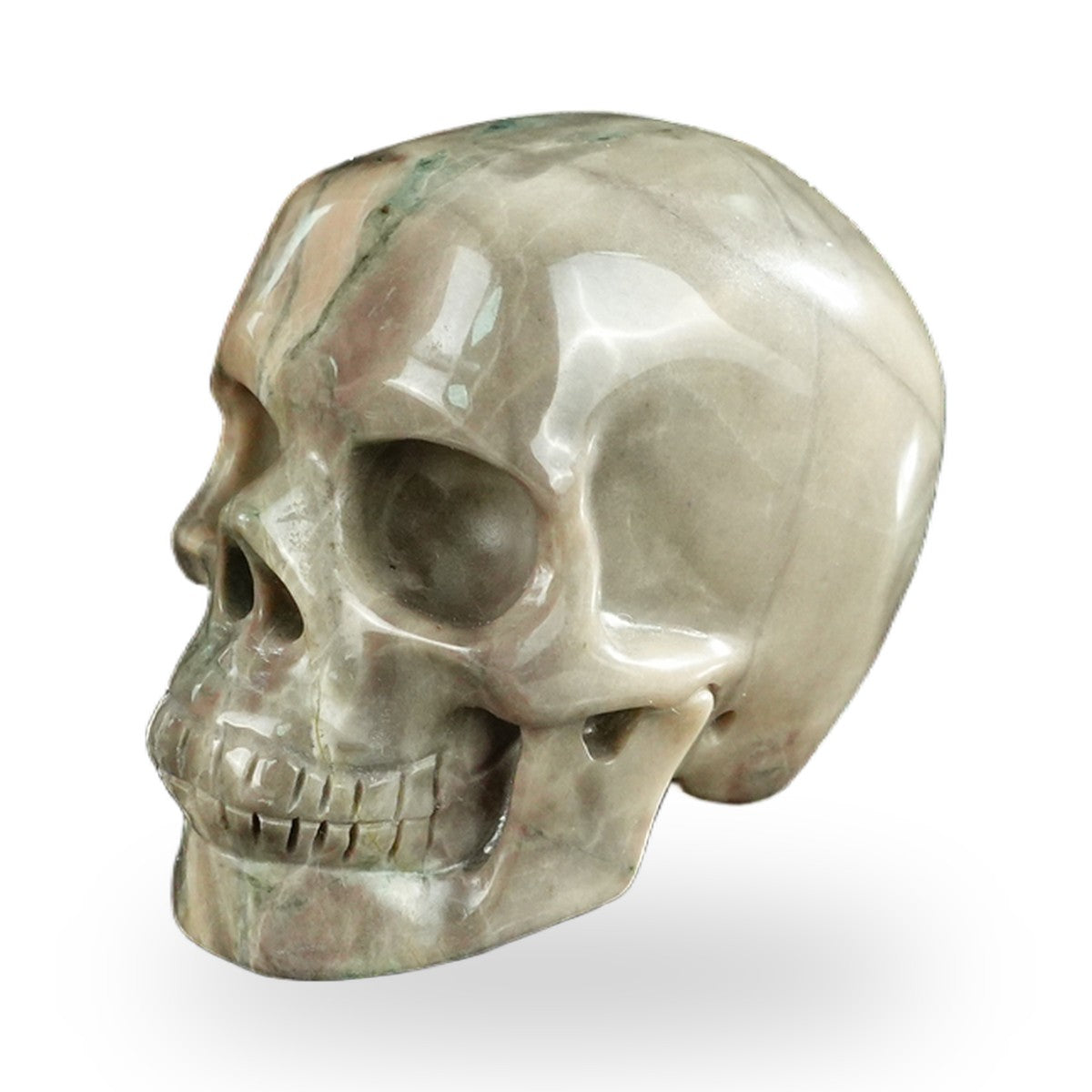 Nine Dragon Jade crystal skull 2.2" SKH20HA11 photo 7