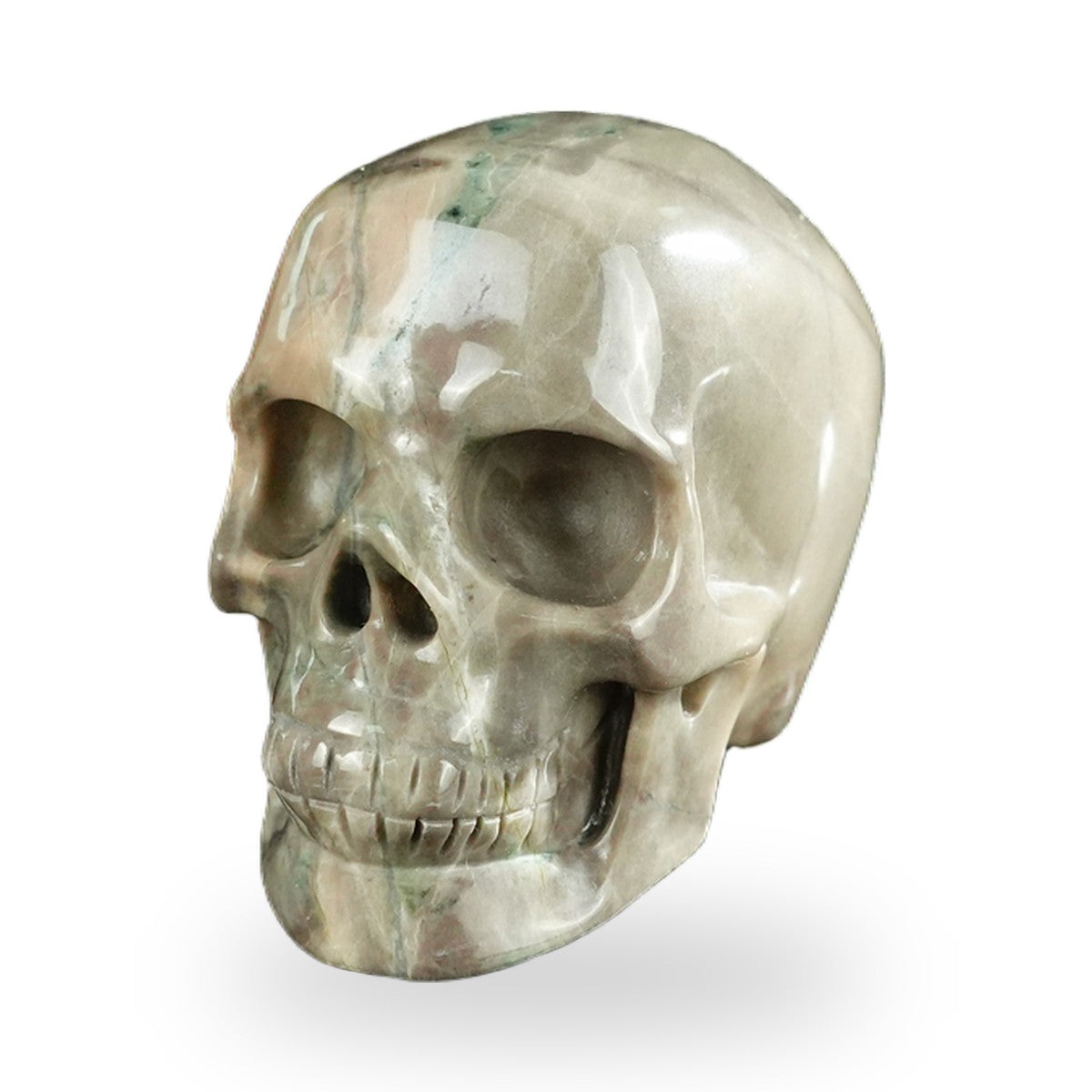Nine Dragon Jade crystal skull 2.2" SKH20HA11 photo 8