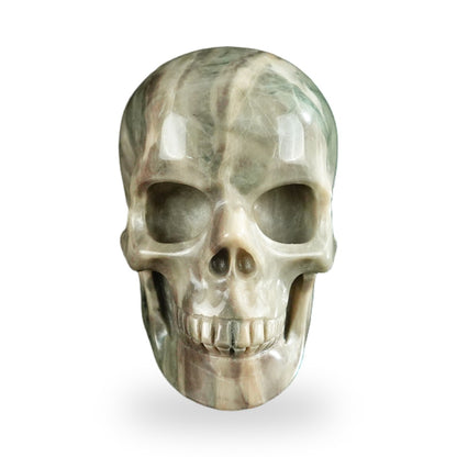Nine Dragon Jade crystal skull 2.2" SKH20HA12 photo 1