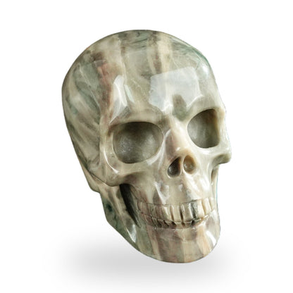 Nine Dragon Jade crystal skull 2.2" SKH20HA12 photo 2