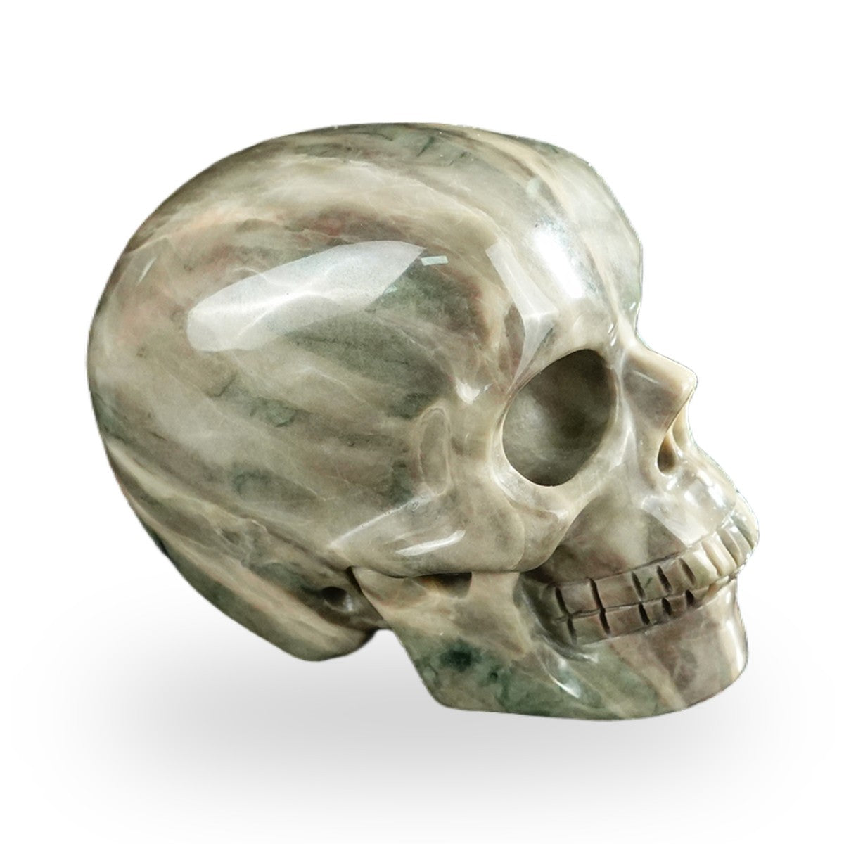 Nine Dragon Jade crystal skull 2.2" SKH20HA12 photo 4