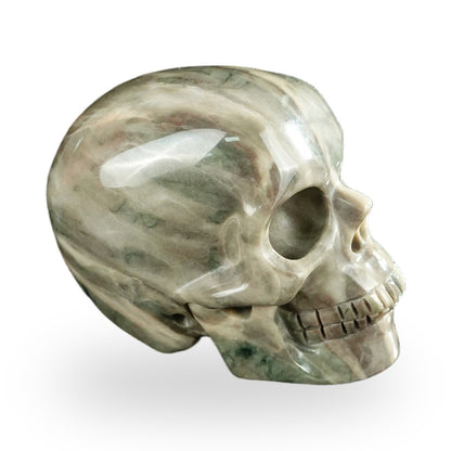 Nine Dragon Jade crystal skull 2.2" SKH20HA12 photo 4