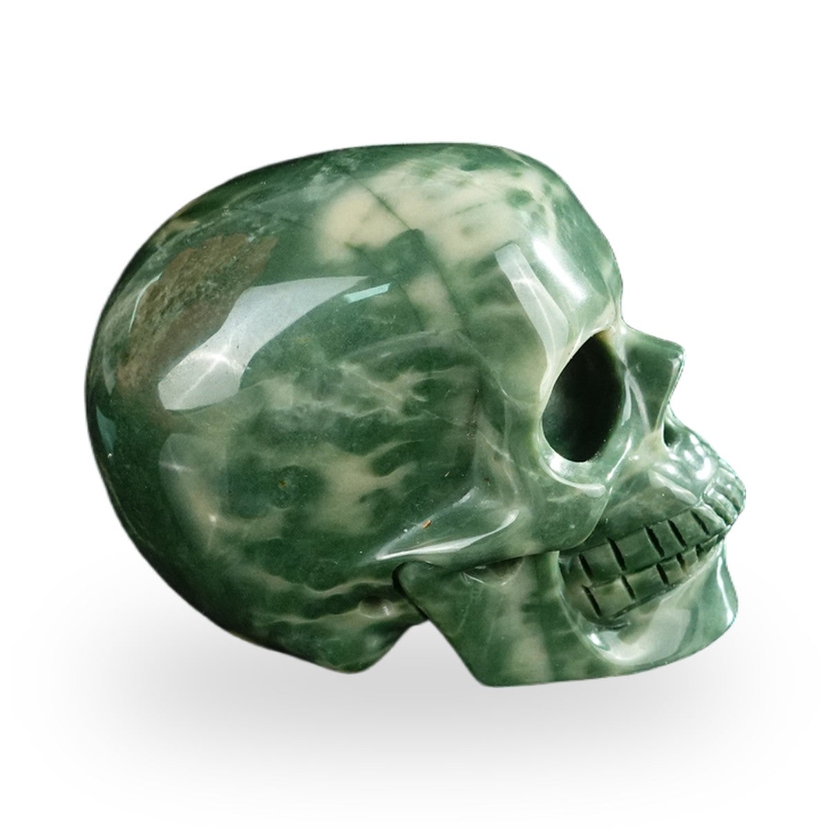 Nine Dragon Jade crystal skull 2.2" SKH20HA13 photo 4
