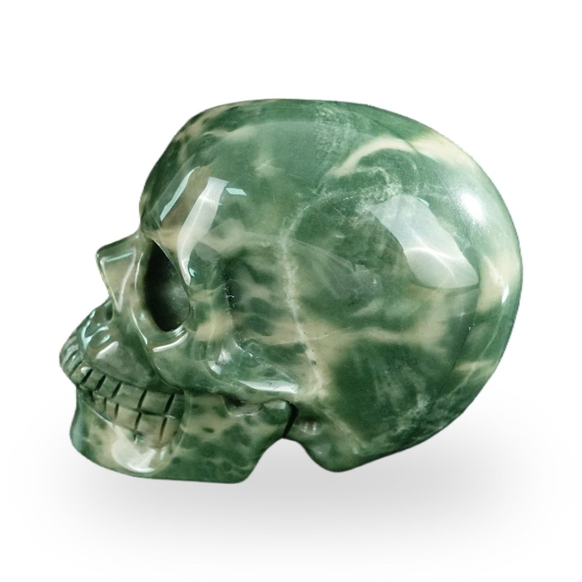 Nine Dragon Jade crystal skull 2.2" SKH20HA13 photo 6