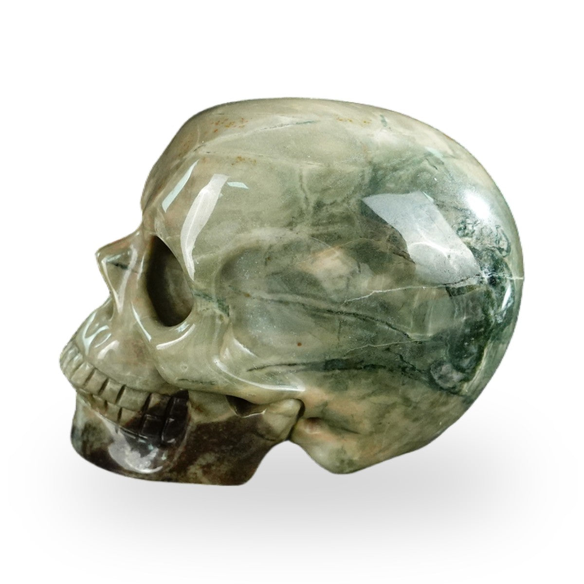 Nine Dragon Jade crystal skull 2.2" SKH20HA14 photo 6