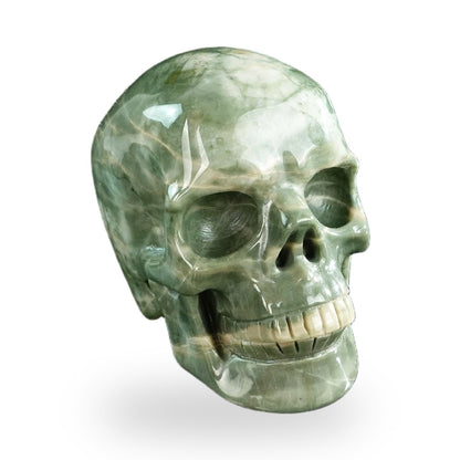 Nine Dragon Jade crystal skull 3" SKH30HA01 view 3