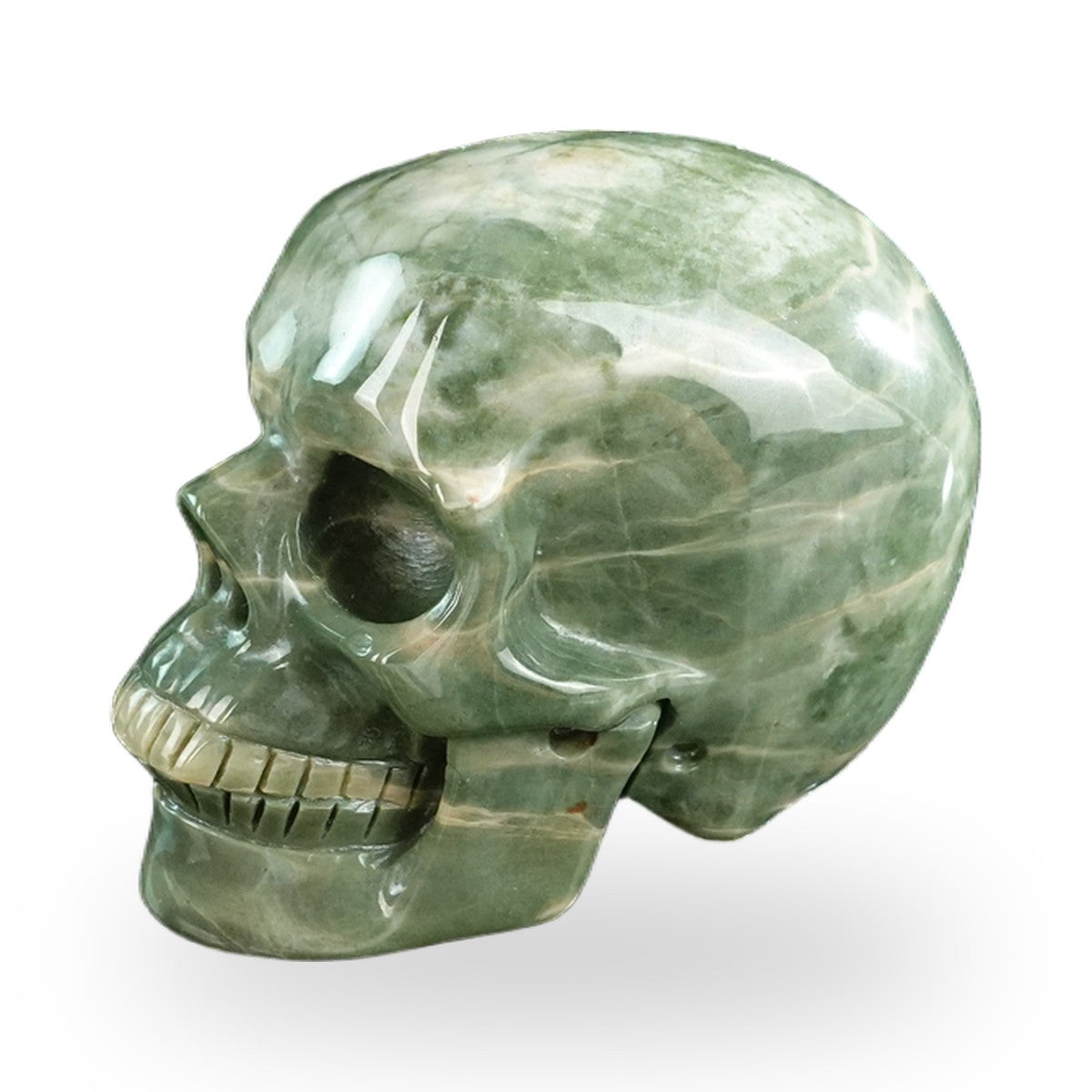 Nine Dragon Jade crystal skull 3" SKH30HA01 view 8