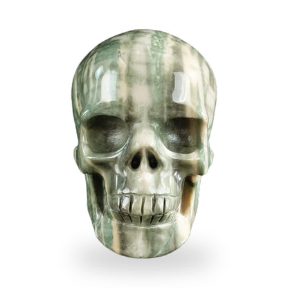 Nine Dragon Jade crystal skull 3" SKH30HA02 photo 1